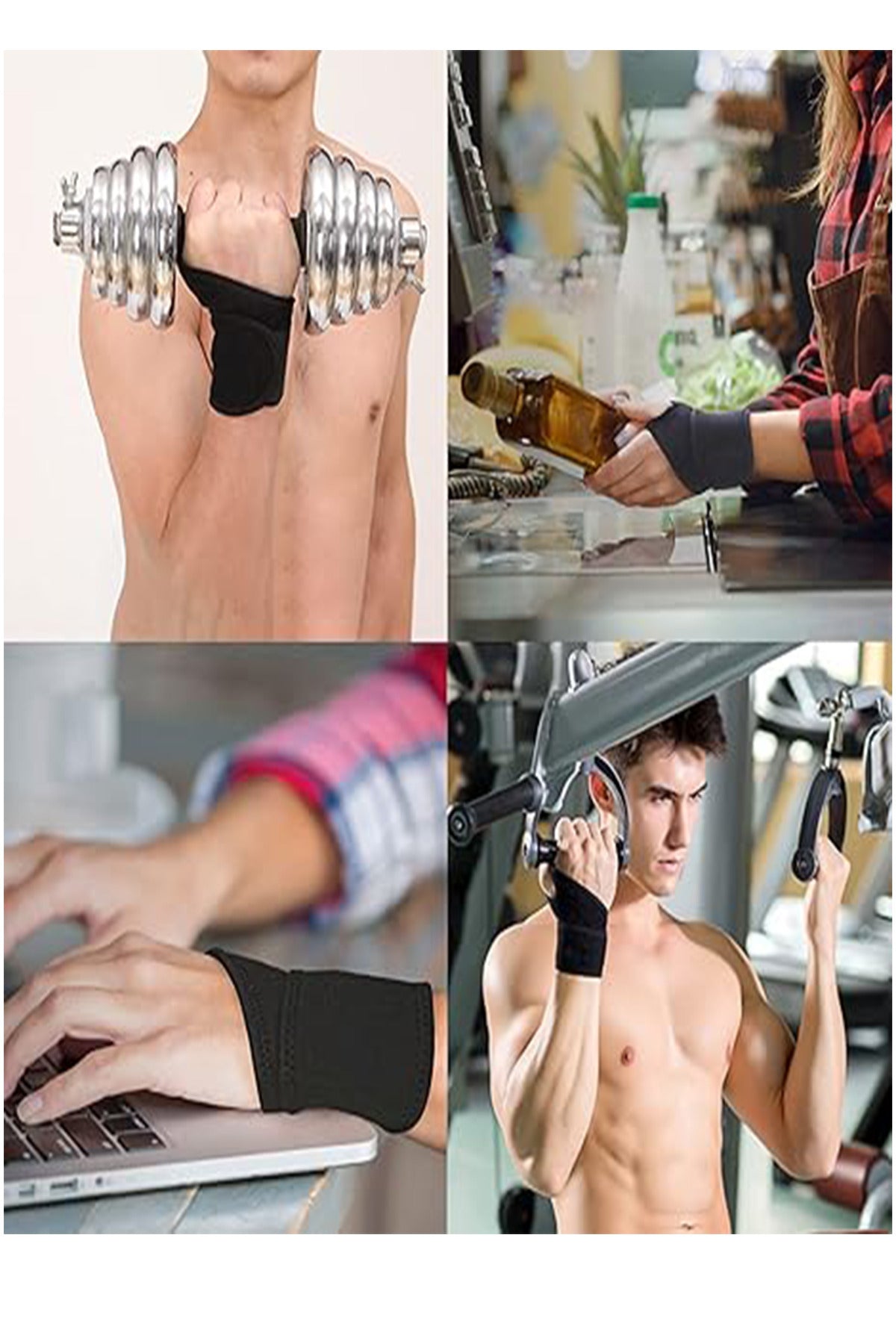 UYDEE Konforlu Ayarlanabilir El Bilek Ateli: Ağrı Azaltıcı Spor Fitness Bandajı